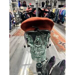 Vintage Austrian Army Beret SLAMA Wien Wool Beret